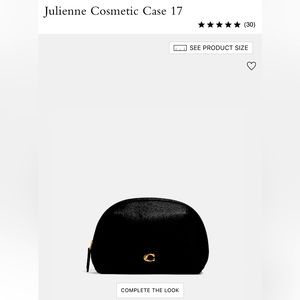 Coach Julienne Cosmetic Case Black